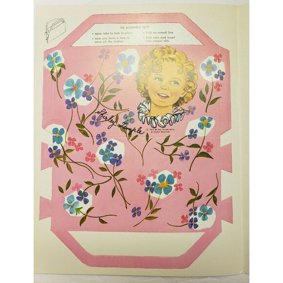 Shirley Temple Paper Dolls Unused 1976, Whitman Book Vintage unused - Picture 6 of 6